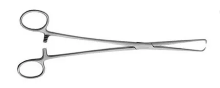 V. Mueller - GL850 - Tenaculum Forceps V. Mueller Braun 9-1/2 Inch Length Stainless Steel NonSterile Ratchet Lock Finger Ring Handle Straight Squared 1 X 1 Prongs