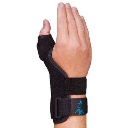 Patterson Medical Supply - 56298701 - Thumb Support Adult One Size Fits Most Hook And Loop Strap Closure Left Hand Black