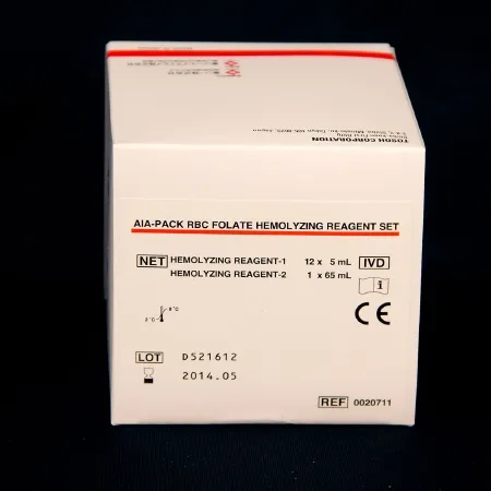 Tosoh Bioscience - Aia-Pack - 020711 - Reagent Aia-Pack Immunodiagnostic Assay Rbc Folate For Tosoh Automated Immunoassay Analyzers Hr-1-12 X 5  Hr-2-1 X 65 Ml