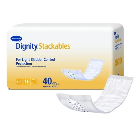 Hartmann - Dignity Stackables - 30053-180 - Bladder Control Pad Dignity Stackables 3-1/2 X 12 Inch Light Absorbency Polymer Core One Size Fits Most