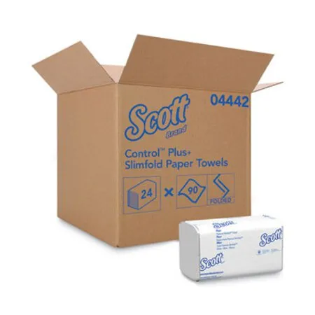 Scott - KCC-04442 - Slimfold Towels, 1-ply, 7.5 X 11.6, White, 90/pack, 24 Packs/carton