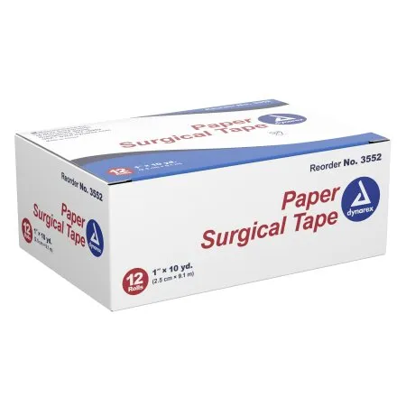 Dynarex - 3552 - Medical Tape White 1 Inch X 10 Yard Paper NonSterile
