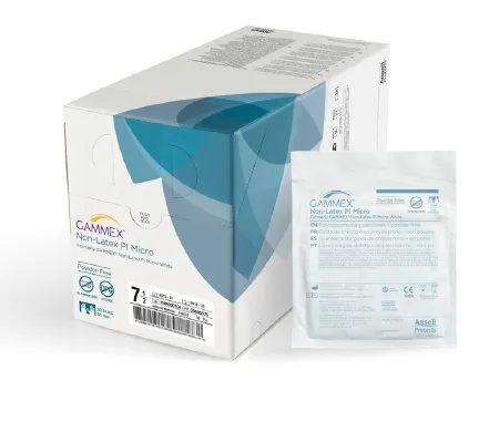 Ansell - GAMMEX Non-Latex PI Micro - 20685960 - Surgical Glove GAMMEX Non-Latex PI Micro Size 6 Sterile Polyisoprene Standard Cuff Length Micro-Textured White Chemo Tested
