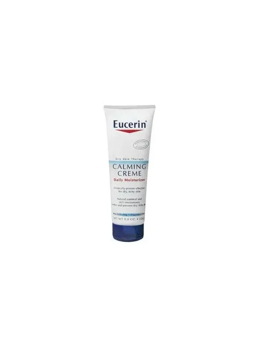 Beiersdorf - Eucerin Skin Calming - 07214063378 - Hand And Body Moisturizer Eucerin Skin Calming 8 Oz. Tube Unscented Cream