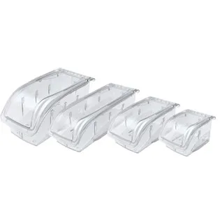 Akro-Mils - Hang and Stack - 305A1 - Storage Bin Hang And Stack Clear Polycarbonate 3-1/4 X 4-1/8 X 5-3/8 Inch