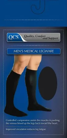 Scott Specialties - QCS - From: 1652 BLA M/L To: 1662 BLA SM -  Compression Socks  Knee High Small Black Closed Toe