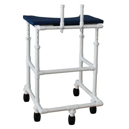 MJM International - 400 Series - 450-ADULT - Platform Walker with Wheels Adjustable Height 400 Series PVC Frame 38 to 50 Inch Height