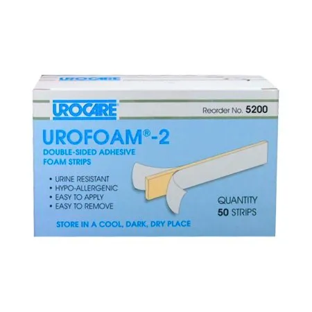 Urocare Products - Urofoam - 5200 - Catheter Strap Urofoam Double-Sided  Adhesive  Foam