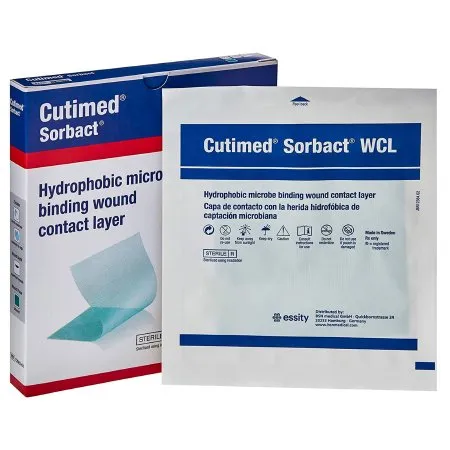 BSN Medical - Cutimed Sorbact WCL - 7266202 - Antimicrobial Wound Contact Layer Dressing Cutimed Sorbact WCL Rectangle Sterile