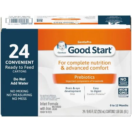 Nestle Healthcare Nutrition - 5000079991 - Nestle Gerber Good Start GentlePro Infant Formula Gerber Good Start GentlePro 8.45 oz. Tetra Pak Carton Liquid
