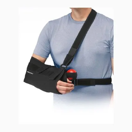 DJO DJOrthopedics - Quick-Fit - 06AB - DJO Quick Fit Shoulder Immobilizer Quick Fit One Size Fits Most Mesh Fabric Hook and Loop Closure With Abduction Pillow Left or Right Shoulder