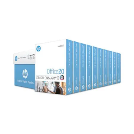 Hp Papers - Hew-112101 - Office20 Paper, 92 Bright, 20 Lb Bond Weight, 8.5 X 11, White, 500 Sheets/Ream, 10 Reams/Carton