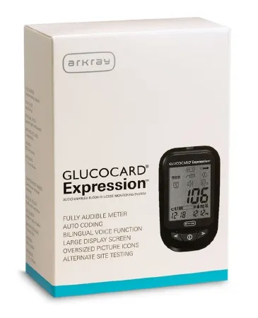 Arkray - Glucocard Expresson - 570001 - USA  Blood Glucose Meter  6 Second Results Stores up to 7 Results No Coding Required