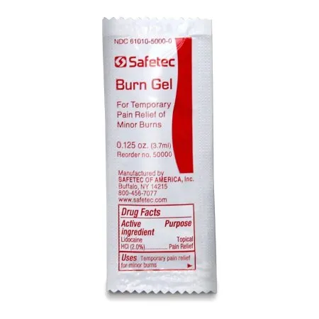 Safetec of America - Safetec - 50000 -  Burn Relief  Topical Gel 3.5 Gram Individual Packet