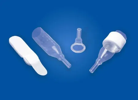 Bard - Natural - 38302 - Male External Catheter Natural Non-Adhesive Reusable Strap Silicone Medium