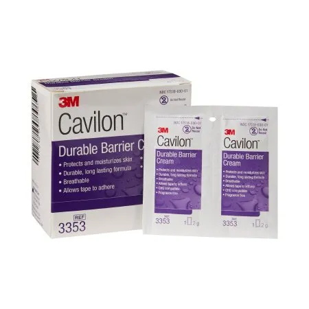 3M - 3353 - Cavilon Skin Protectant Cavilon 2 Gram Individual Packet Unscented Cream CHG Compatible