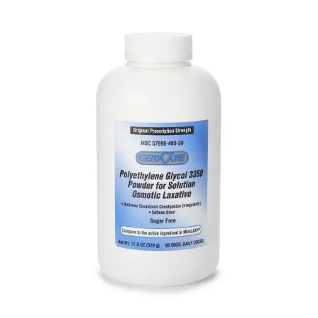 Gericare Medical Supply - Geri-Care - 489-30-GCP - Geri Care Laxative Geri Care Powder 17.9 oz. Polyethylene Glycol 3350