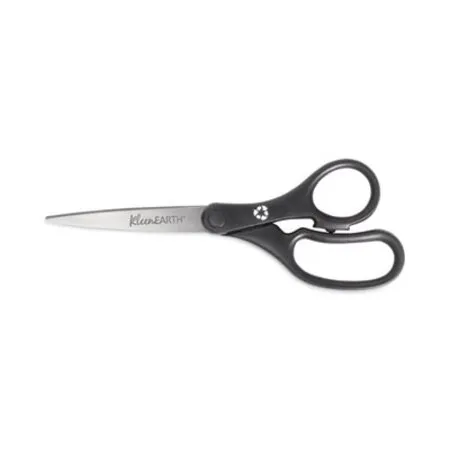 Westcott - ACM-15583 - Kleenearth Basic Plastic Handle Scissors, 8 Long, 3.25 Cut Length, Black Straight Handle