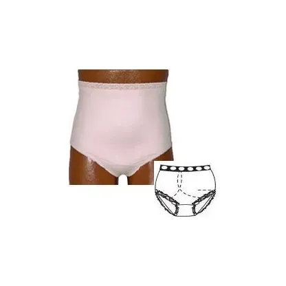 Team Options - 80001-S-R - OPTIONS Ladies' Basic with Built-In Barrier/Support, Light Yellow, Right-Side Stoma, Small 4-5, Hips 33" - 37"