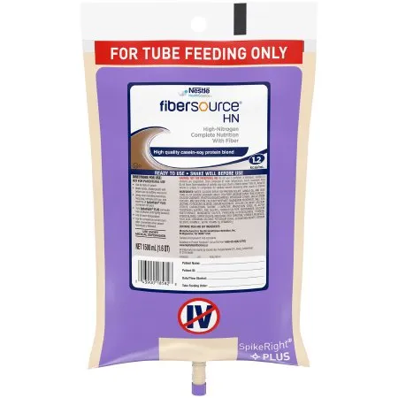 Nestle Healthcare Nutrition - Fibersource HN - 10043900185832 - Nestle  Tube Feeding Formula  Unflavored Liquid 1500 mL Ready to Hang Prefilled Container