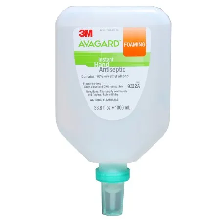 3M Healthcare US Opco - 3M Avagard - 9322A - Hand Sanitizer 3m Avagard 1,000 Ml Ethyl Alcohol Foaming Pump Bottle