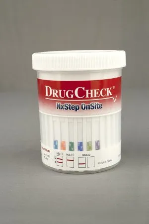 Express Diagnostics - DrugCheck NxStep OnSite - 60610 - Drugs of Abuse Test Kit DrugCheck NxStep OnSite 6-Drug Panel AMP  COC  mAMP/MET  OPI  PCP  THC Urine Sample 25 Tests CLIA Waived