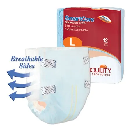 PBE - Principle Business Enterprises - Tranquility SmartCore - 2313 - Principle Business Enterprises  Unisex Adult Incontinence Brief  Large Disposable Heavy Absorbency
