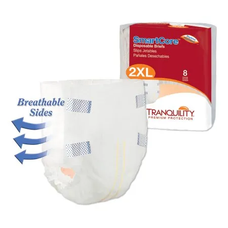 PBE - Principle Business Enterprises - Tranquility SmartCore - 2315 - Principle Business Enterprises  Unisex Adult Incontinence Brief  2X Large Disposable Heavy Absorbency