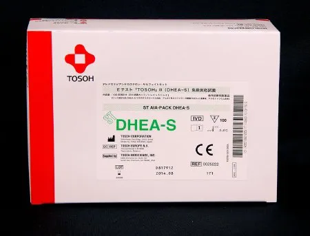 Tosoh Bioscience - ST AIA-Pack - 025222 - Reagent ST AIA-Pack Reproductive Endocrinology Assay Dehydroepiandrosterone Sulfate (DHEA-S) For AIA Automated Immunoassay Systems 100 Tests 20 Cups X 5 Trays