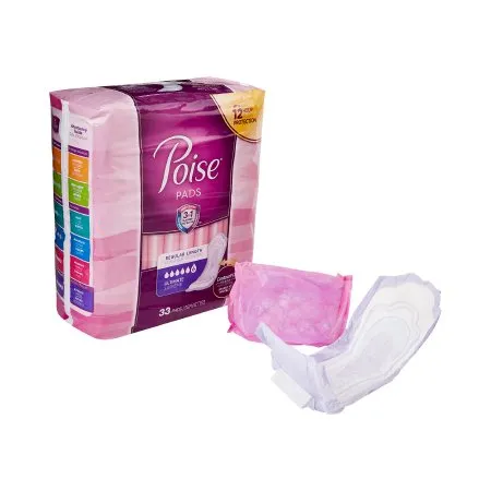 Kimberly Clark - Poise - From: 33592 To: 33593 -  Bladder Control Pad  3 1/2 X 16 Inch Heavy Absorbency Sodium Polyacrylate Core Regular