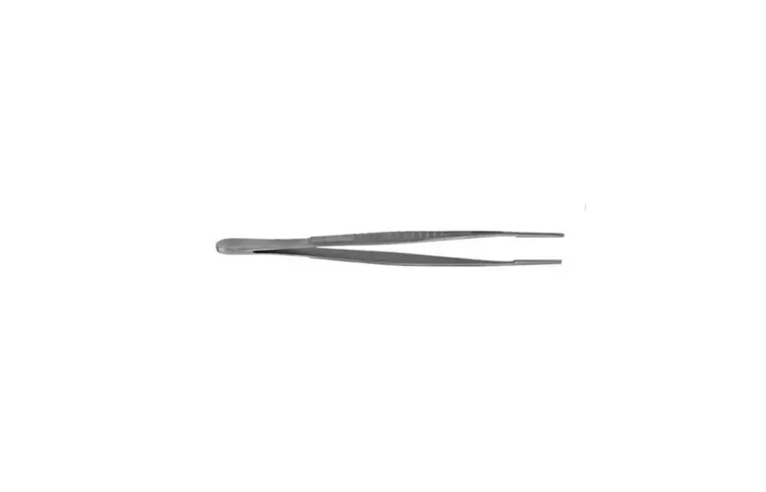 V. Mueller - CH5902-1 - Vascular Tissue Forceps V. Mueller DeBakey 7-3/4 Inch Length Surgical Grade Stainless Steel NonSterile NonLocking Thumb Handle Straight Heavy  2.5 mm Wide Jaws