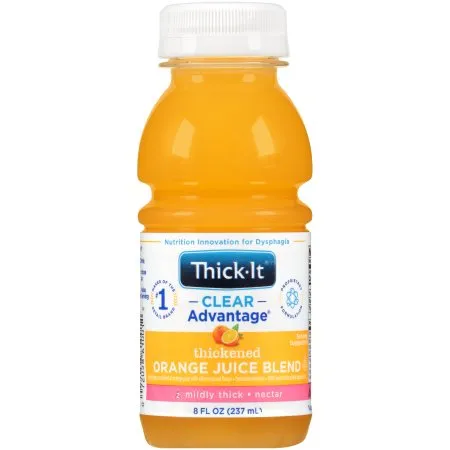 Kent Precision Foods - Thick-It Clear Advantage - B476-L9044 - Thick It Clear Advantage Thickened Beverage Thick It Clear Advantage 8 oz. Bottle Orange Flavor Liquid IDDSI Level 2 Mildly Thick