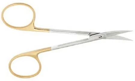 V. Mueller - Vital - OP5526 - Iris Scissors Vital Knapp 4-1/2 Inch Length Surgical Grade Stainless Steel / Stellite NonSterile Finger Ring Handle Straight Sharp Tip / Sharp Tip