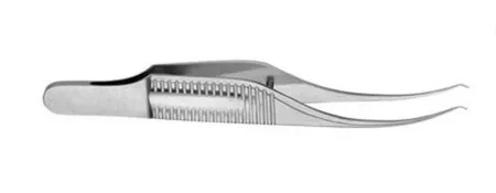 V. Mueller - OP3309-001 - Suture Forceps V. Mueller Colibri 3 Inch Length Angled 45° 0.12 mm Tips with 1 X 2 Teeth and Tying Platform