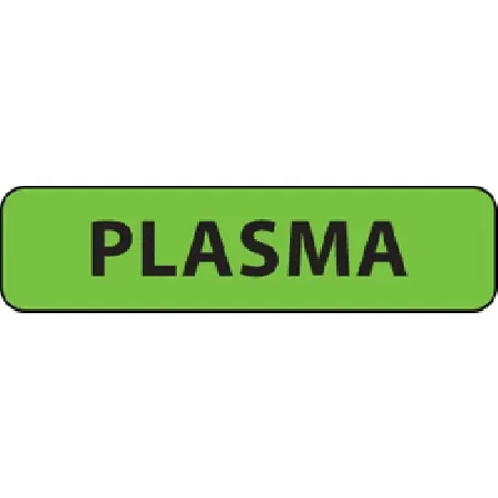 Precision Dynamics - MedVision - MV01FG0959 - Drug Label MedVision Anesthesia Label Plasma Fluorescent Green 5/16 X 1-1/4 Inch