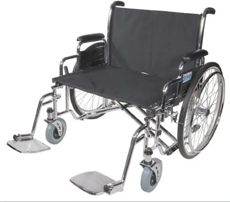 Drive Medical - drive Sentra EC - STD28ECDFA - Bariatric Wheelchair drive Sentra EC Full Length Arm Black Upholstery 28 Inch Seat Width Adult 700 lbs. Weight Capacity
