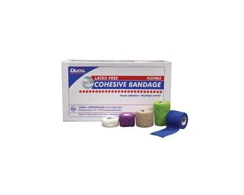Dukal - 8046ASLF - Bandage, Cohesive, Latex Free (LF), Non-Sterile, Assorted Colors