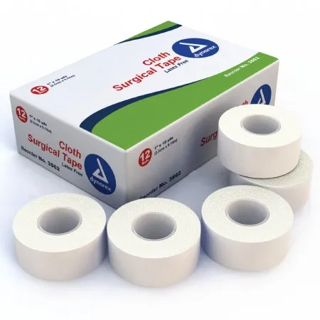 Dynarex - 3562 - Medical Tape White 1 Inch X 10 Yard Cloth NonSterile
