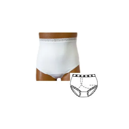 Team Options - 80204xxlr - Options Ladies' Basic With Built-In Barrier/Support, White, Right-Side Stoma, Xx-Large 11-12, Hips 47" - 50"