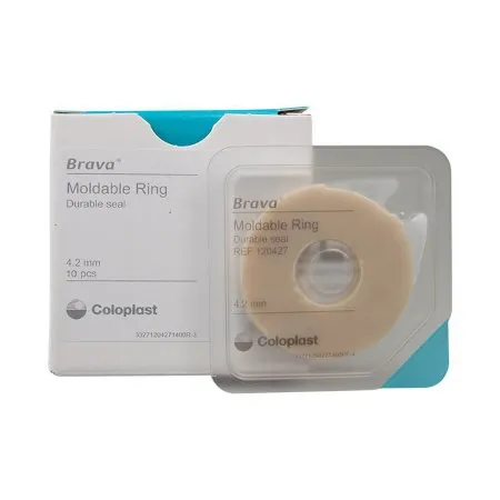 Coloplast - 120427 - Brava Thick Skin Barrier Ring Brava Thick Moldable  Standard Wear Adhesive without Tape Without Flange Universal System Hydrocolloid 4.2 mm Thick