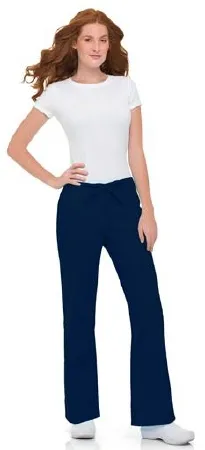 Landau Uniforms - 8335BNPTSM - Scrub Pants Small / Tall Navy Blue Female