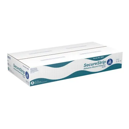 Dynarex - Secure Strip - From: 3523 To: 3525 -  Skin Closure Strip  1/2 X 4 Inch Nonwoven Material Flexible Strip White