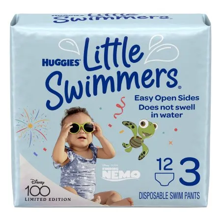 Kimberly Clark - Huggies Little Swimmers - 18339 -  Unisex Baby Swim Diaper  Small Disposable Heavy Absorbency
