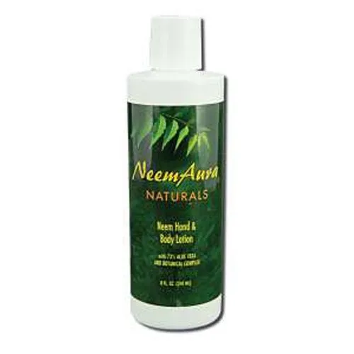 Neem Aura Naturals - 812941 - Neem Aura Hand And Body Lotion With Aloe Vera - 8 fl oz