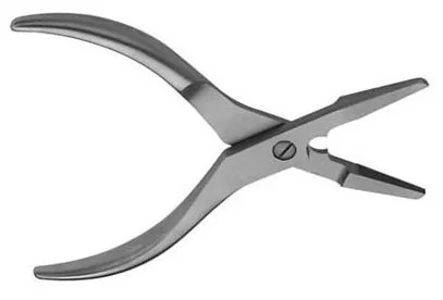 V. Mueller - OS901 - Needle Nose Pliers / Wire Cutter V. Mueller 6-3/8 Inch Stainless Steel Serrated Jaws