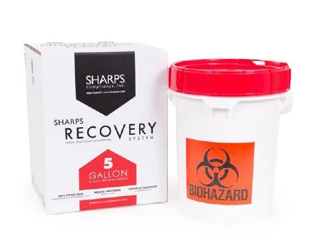 Sharps Compliance - Medical Professional - 15001 - Mailback Medical Soft Waste Container Medical Professional White Base 13-1/4 L X 13-1/4 W X 16-1/4 H Inch Vertical Entry 5 Gallon