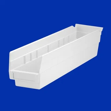 Health Care Logistics - 1450I - Shelf Bin Ivory Plastic 4 X 4-1/8 X 17-5/8 Inch