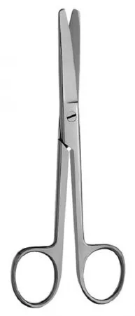 V. Mueller - SU1722 - Operating Scissors 5 3/4 Inch Length Surgical Grade Stainless Steel NonSterile Finger Ring Handle Straight Blunt Tip / Blunt Tip
