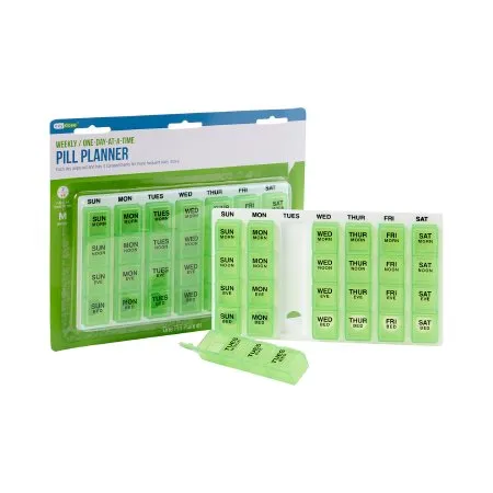 Apothecary - One-Day-At-A-Time - 02571567124 - Pill Organizer One-Day-At-A-Time Medium 7 Day 4 Dose