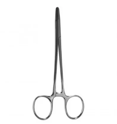 V. Mueller - Snowden-Pencer Diamond-Jaw - 32-0110 - Needle Holder Snowden-pencer Diamond-jaw 5-1/2 Inch Length Straight Jaws With 2,500 Teeth Per Square Inch Finger Ring Handle